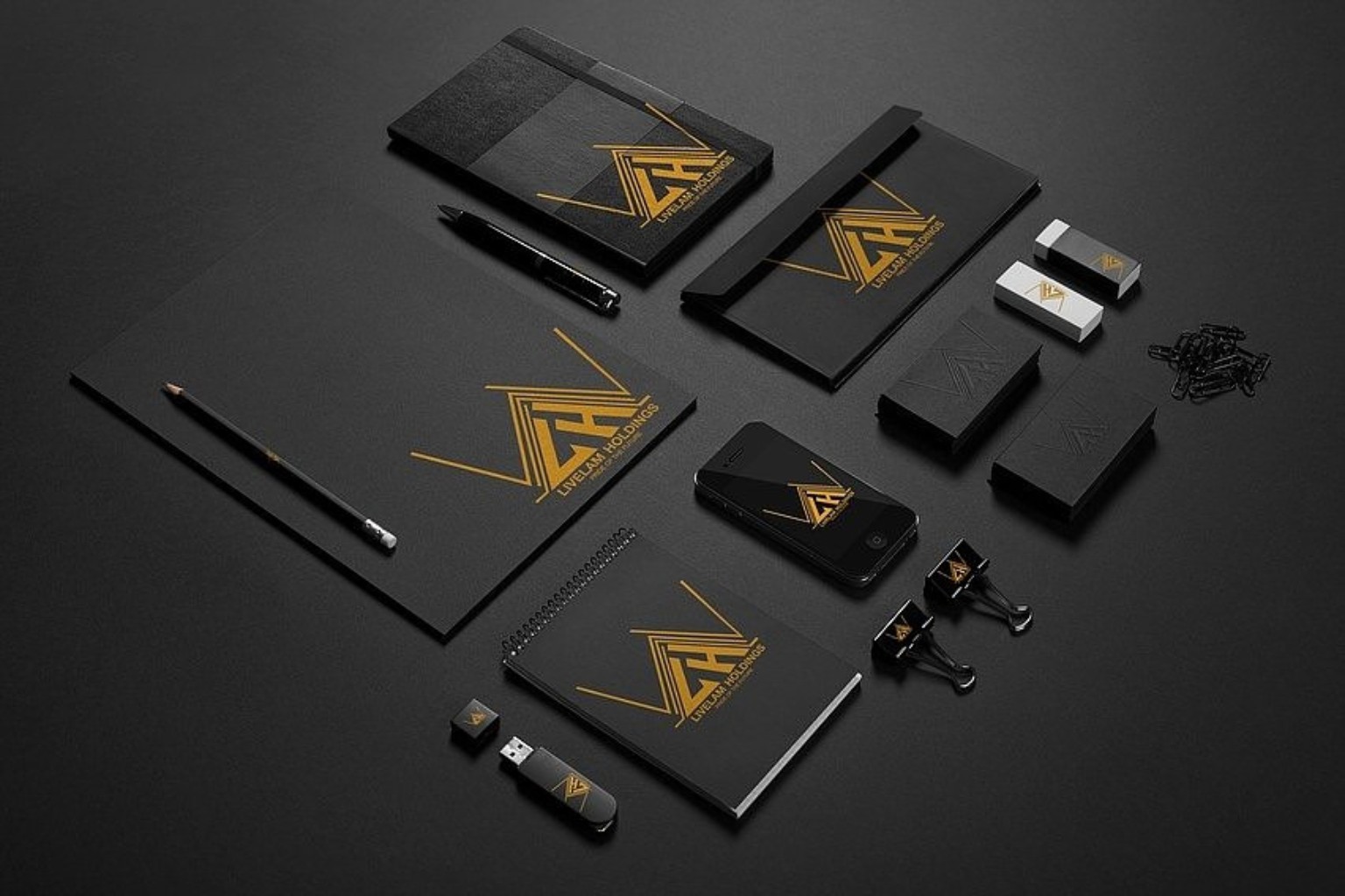 Livelam Holding brand identity design